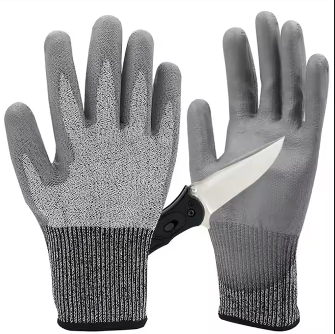 PU anti cutting gloves