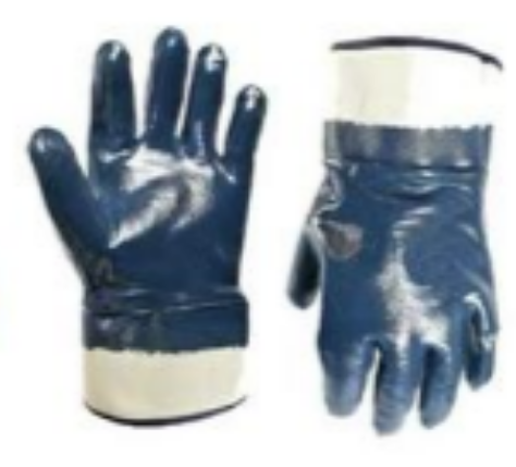 Safety Mouth plush bunting nitrile fully immersed oil resistant gloves