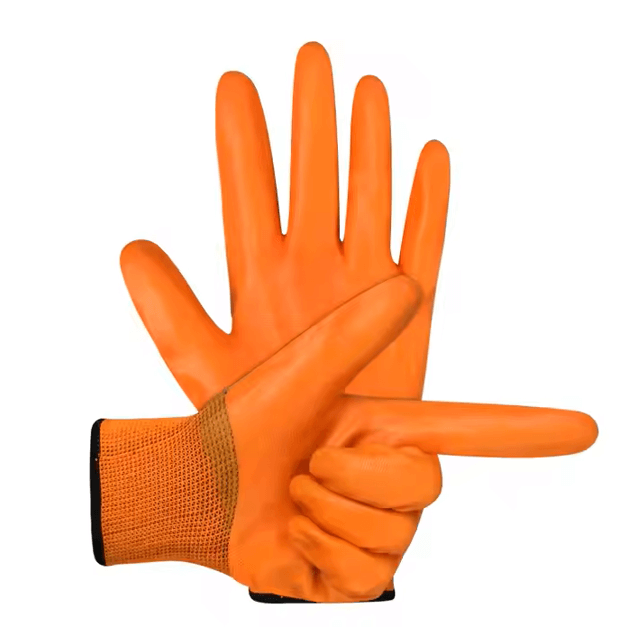 13 needle PVC fully immersed gloves